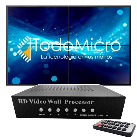 Procesador de VideoWall 2x2 AG-358 HDMI, VGA, AV y USB