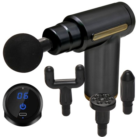 Pistola masajeadora para rehabilitación con pantalla táctil