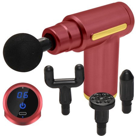 Pistola masajeadora para rehabilitación con pantalla táctil