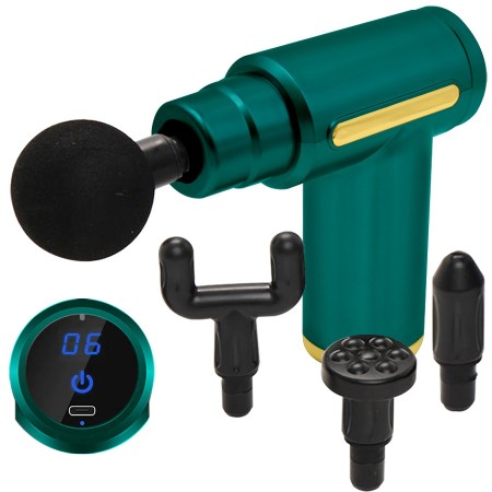 Pistola masajeadora para rehabilitación con pantalla táctil