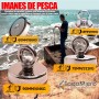 Imán de pesca 90mm 414kg de fuerza