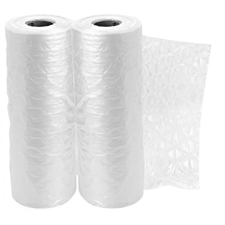 2 Rollos de 500mts de Papel Burbuja 40cm x 19 cm Patron DIAMANTE