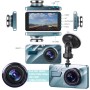 Cámara para tablero de auto dashcamera 1080p cámara frontal y trasera