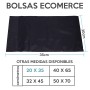 Bolsas Para Comercio Negras x100 20x35 cm