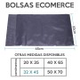 Bolsas Para Comercio Grises x100 32x45 cm