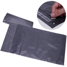 Bolsas Para Comercio Grises x100 40x65 cm