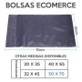 Bolsas Para Comercio Grises x100 50x70 cm