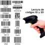 Escáner Inalámbrico Para Código de Barras 1D 2D