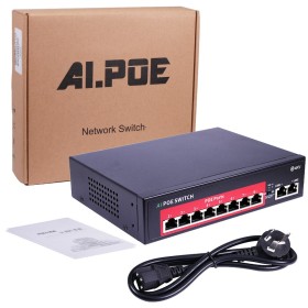 Switch de 8 puertos 100 Mbps y 2 puertos cascada