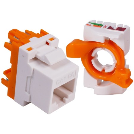 Roseta CAT6A RJ45 Hembra Universal Autocrimpeable