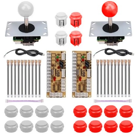 KIT Palanca, 10 pulsadores y controlador para ARCADE