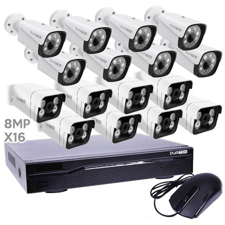 NVR 16 canales + 16 camaras 8MP