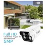 NVR 16 canales + camaras 2x4MP/6x5MP/8x8MP  + Switch de 16 puertos POE