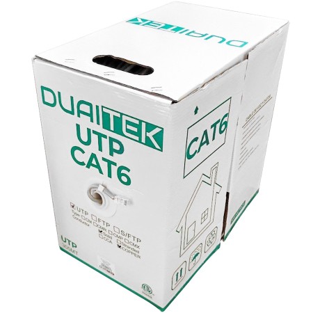 Cable UTP CAT5E 305m 24AWG 0.51CU*4Pairs+0.90PE+Rip Cord+5.1PVC