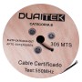 Cable UTP CAT6E 305m 24AWG exterior
