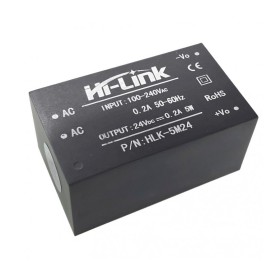 Fuente Switching Aislada Compatible con Arduino HLK-5M24  220-24v 0.2A