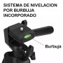Tripode plegable de aluminio 1.02M  con nivel burbuja