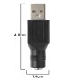 Adaptador USB Hembra USB Macho a DC 5,5x2,1mm