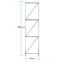 Bastidor para rack metalico 300kg 60x250cm