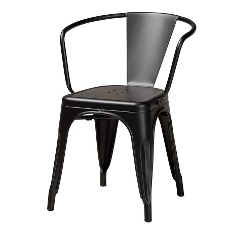 Banqueta Metálica con Respaldo Diseño Industrial