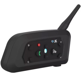 Intercomunicador Bluetooth para Casco de Moto Ejeas V6 Pro 800 Mts 850maH