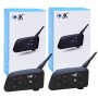 Combo 2 Intercomunicadores Bluetooth para Casco de Moto Ejeas V6 Pro 800 Mts 850maH