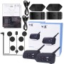 Combo 2 Intercomunicadores Bluetooth para Casco de Moto Ejeas V6 Pro 800 Mts 850maH