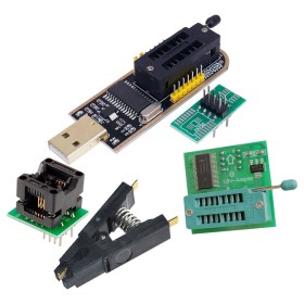 Combo Programador Usb Ch341a + Adp TTL 1.8V  + Pinza + Adapt. Soic8 200mil