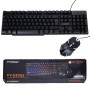 Combo Mouse + Teclado semi mecanico  RGB