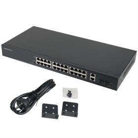Switch de 24 puertos POE 2 puertos SFP
