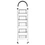 Escalera Plegable Doméstica 5 Escalones Acero