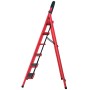 Escalera Plegable Doméstica 6 Escalones Acero