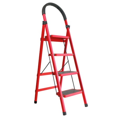 Escalera Plegable Doméstica 4 Escalones Acero