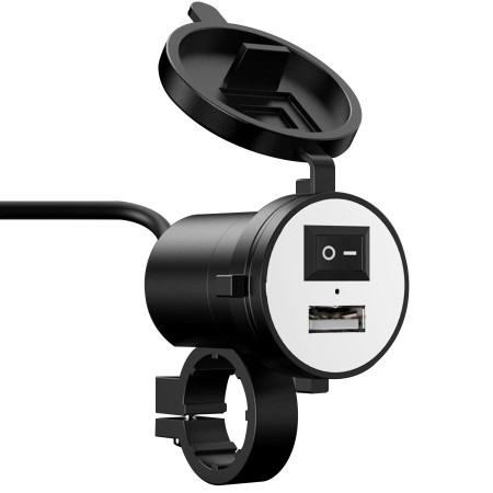 Cargador USB para moto 12V a 5V 1A