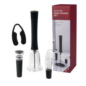 Set de 4 accesorios para vino con Destapador neumatico - Regalo empresarial