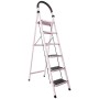 Escalera Plegable Doméstica 6 Escalones Acero
