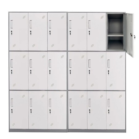 Armario de Acero con 9 Puertas para Almacenamiento