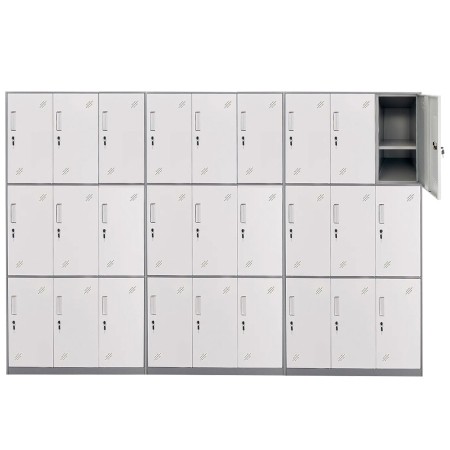 Armario de Acero con 9 Puertas para Almacenamiento