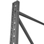 Estanteria Metálica tipo rack 250x80x200cm 4 niveles 8 estantes 500KG