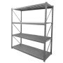 Estanteria Metálica tipo rack 250x60x200cm 4 niveles 8 estantes 500KG