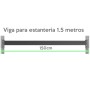 Viga Rack 500kg 150cm Montaje sin tornillos