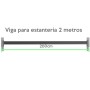 Viga Rack 500kg 200cm Montaje sin tornillos