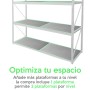 Plataforma para estanteria rack 500kg 60 x 100cm Montaje sin tornillos