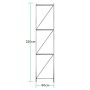 Bastidor 60x250cm para rack metalico hasta 500kg por nivel