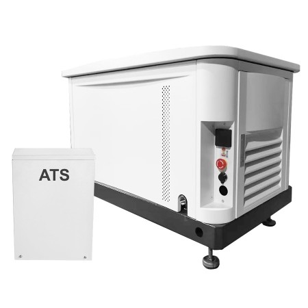 Grupo electrógeno Silensioso + ATS doble combustible 60dB NG/GLP