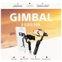 Gimbal Estabilizador S5B de 3 ejes para celulares con trípode