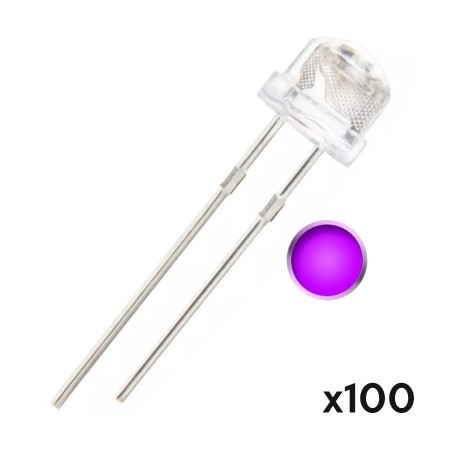 Led alta luminosidad bombín straw hat 5mm 100 unidades