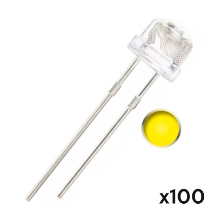 Led alta luminosidad bombín straw hat 5mm 100 unidades