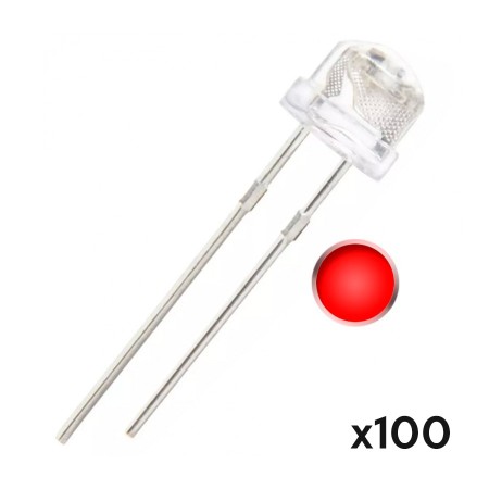 Led alta luminosidad bombín straw hat 5mm 100 unidades