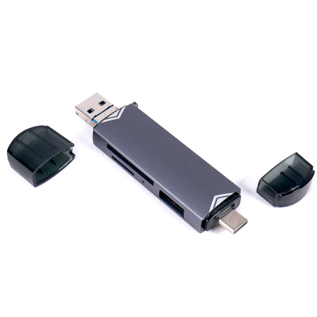 Lector SD MicroSD  Conector USB 3.0 USBC MicroUSB